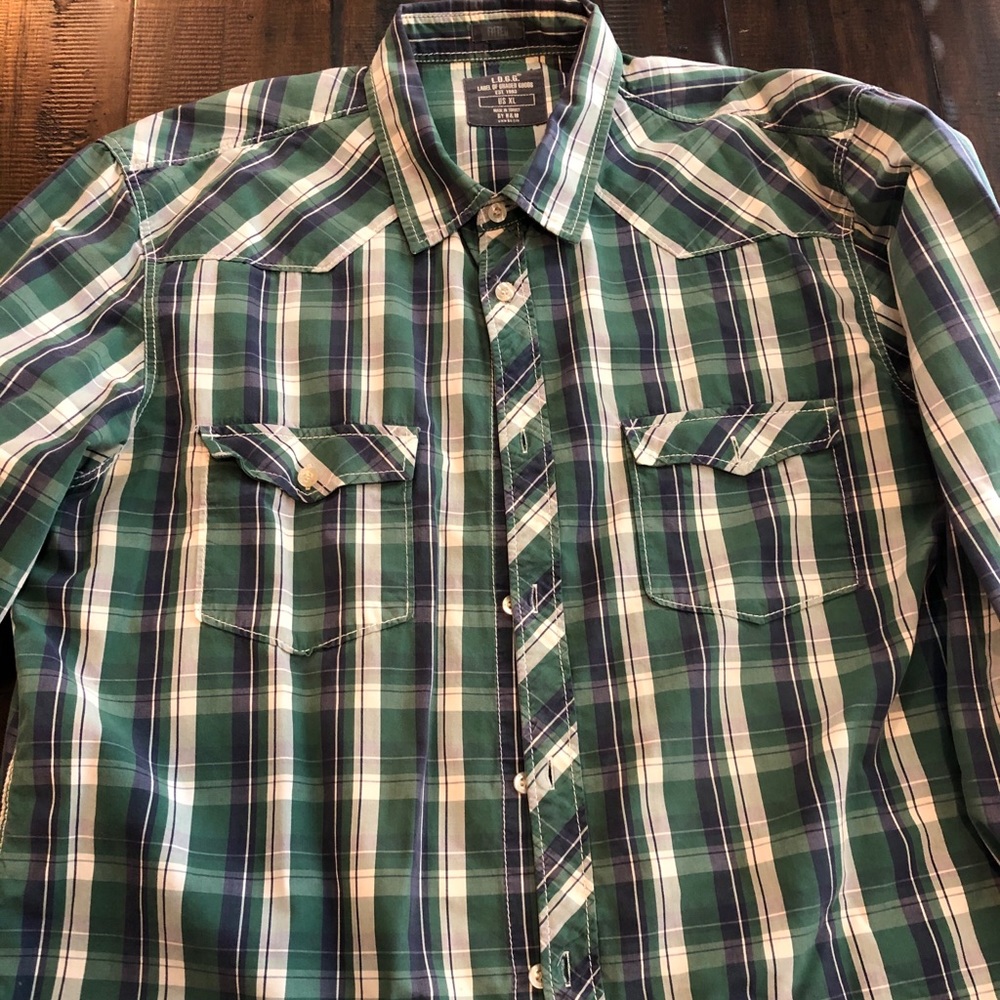 Classic Green Button Up